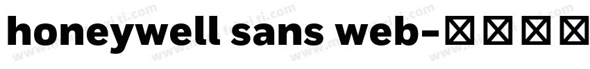 honeywell sans web字体转换